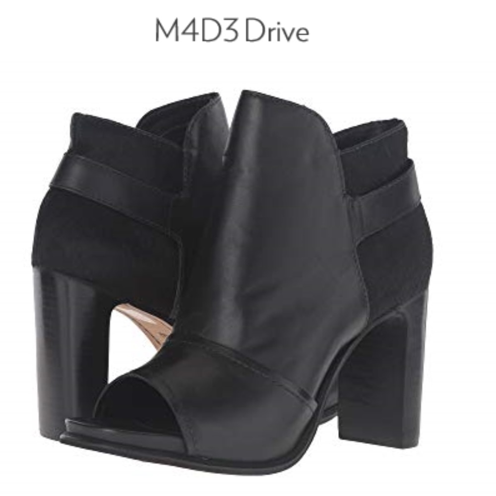 EUC Worn Once! M4D3 Drive Open Toe Booties 6
